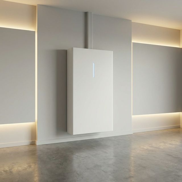 Thuisbatterij aan de muur